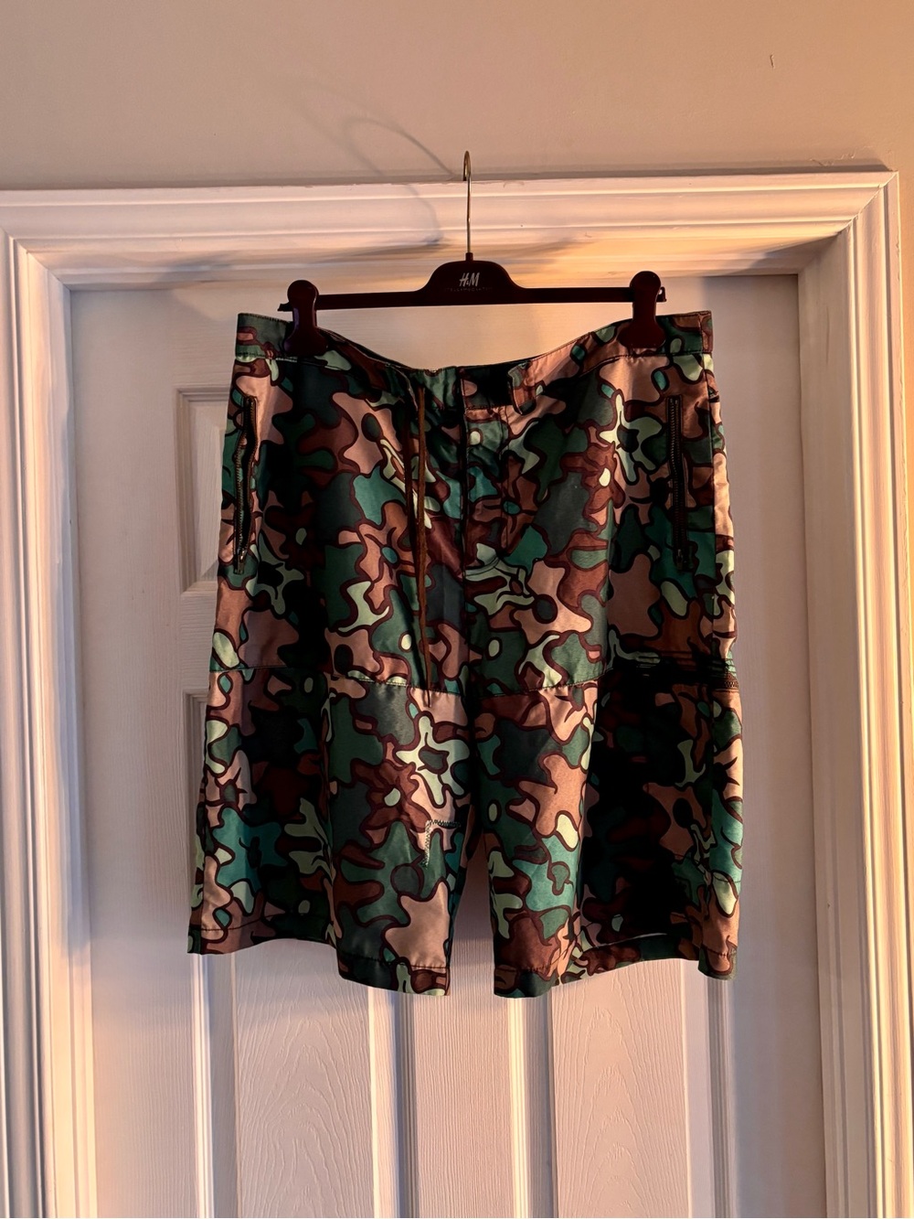 adidas Men’s Camo Swim Board Shorts - Green/Brown/Black